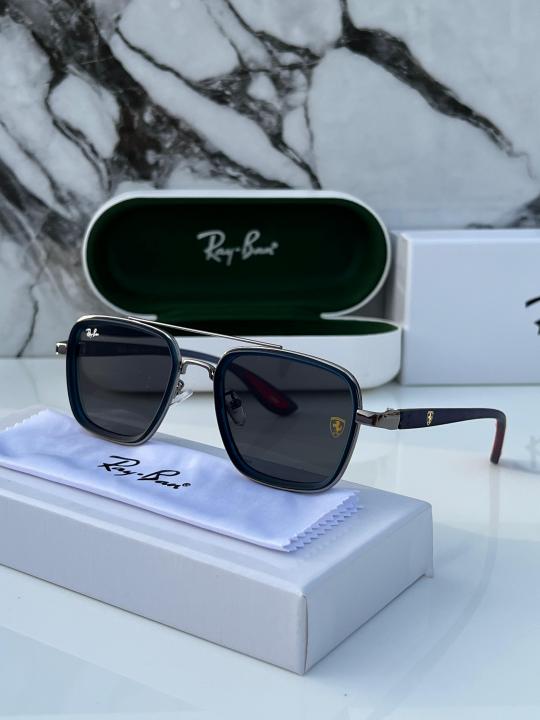 RB #6 METAL GUN BLACK BLUE UV-400 SUNGLASSES