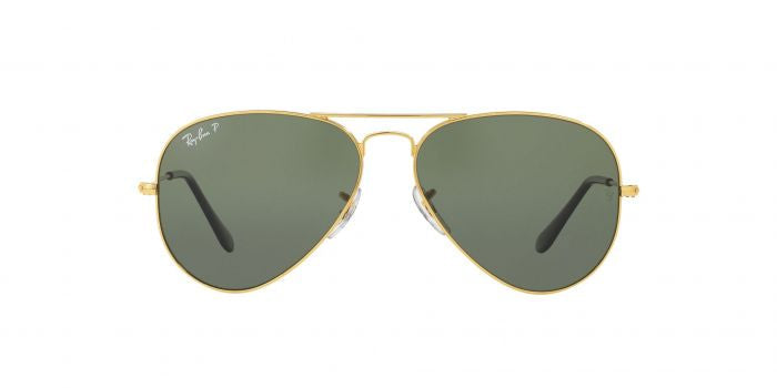 RB Aviator Classic Gold G-15 UV-400 Sunglasses