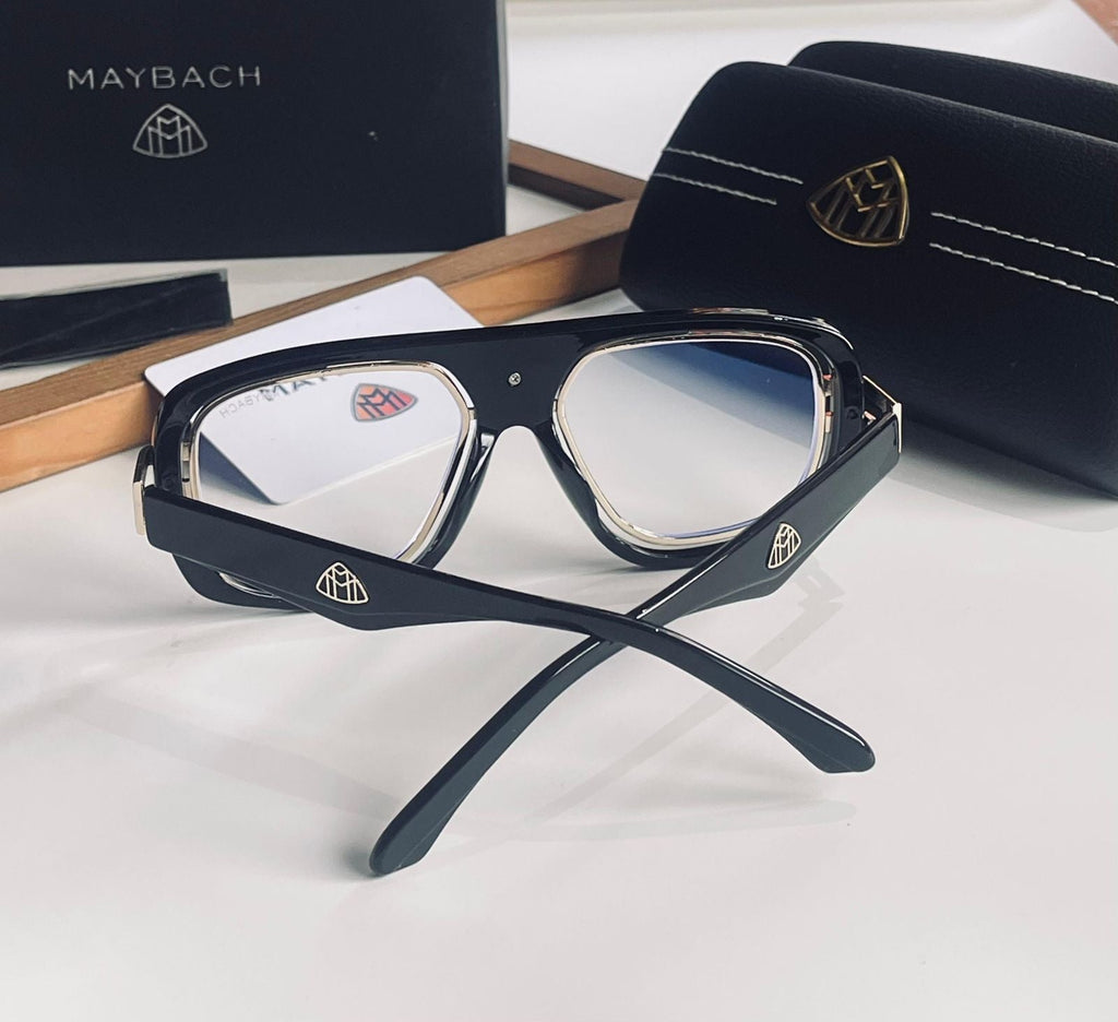 MAY-BACH 7339 SILVER BLACK TRANSPERANT MENS UV-400 SUNGLASSES