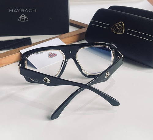 MAY-BACH 7339 SILVER BLACK TRANSPERANT MENS UV-400 SUNGLASSES